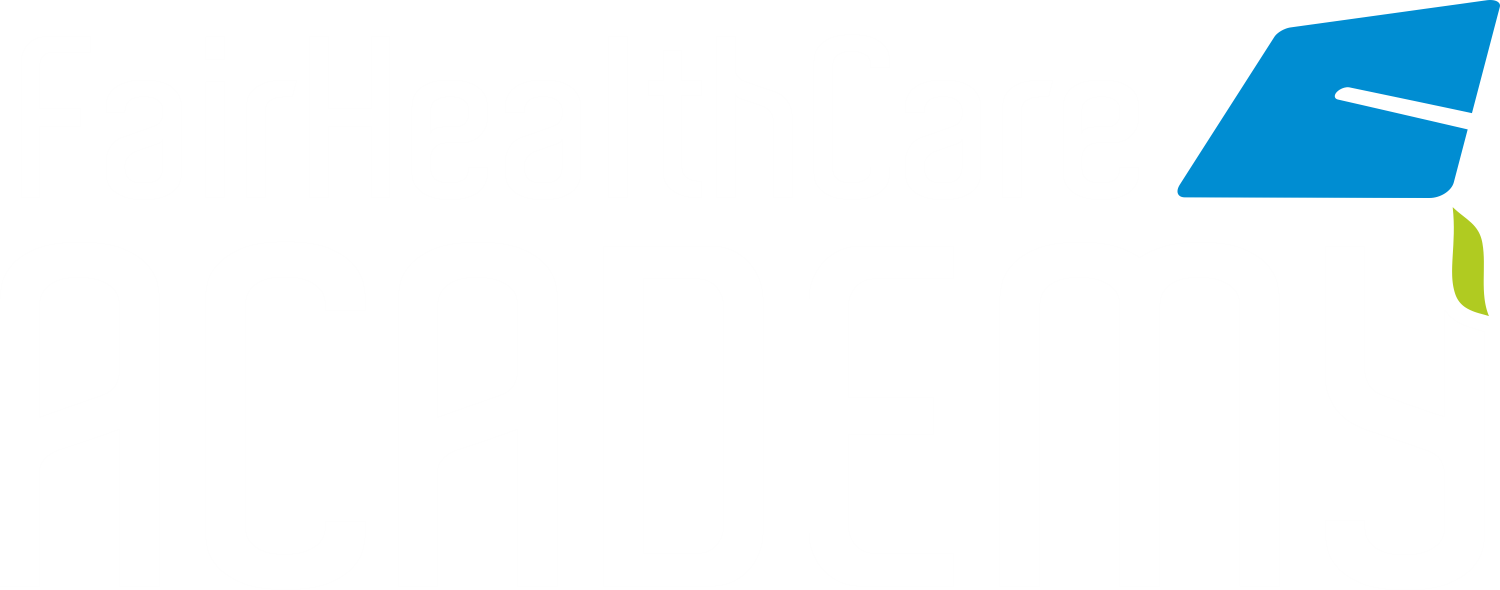 Fair Health Care Academy Logo weiß